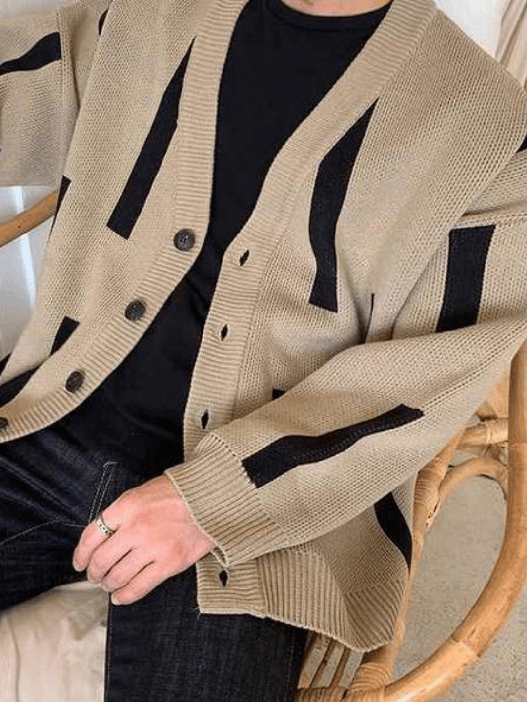 saferido Korean line design cardigan na55