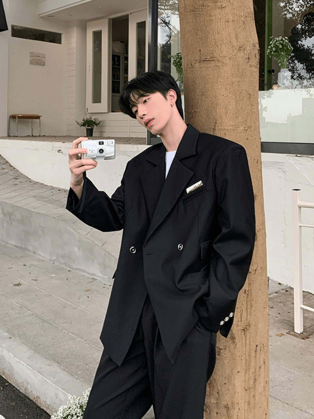 saferido [ONELYC1NS] Korean loose suit na1005