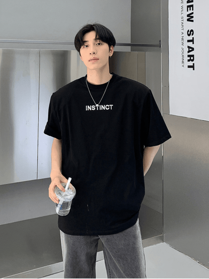 saferido [ONELYC1NS] Korean loose half-sleeved trend T-shirt na1141