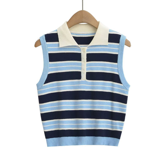 saferido       Sweater Vest Men's Fashion Retro Casual V-neck Sweater Vest Men Streetwear Korean Loose Vest Sweater Pullover Mens Clothes M-2XL