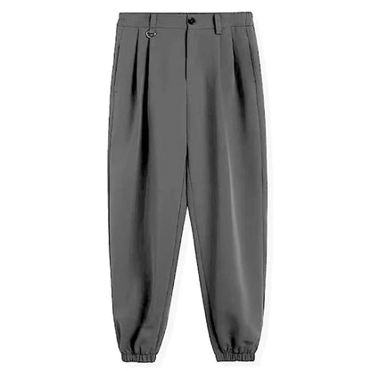 saferido Black Men's Trousers Korean Fashion Baggy High Waist Straight Suit Pants Spring Autumn Casual Oversized Male Bottoms Y2k Clothes