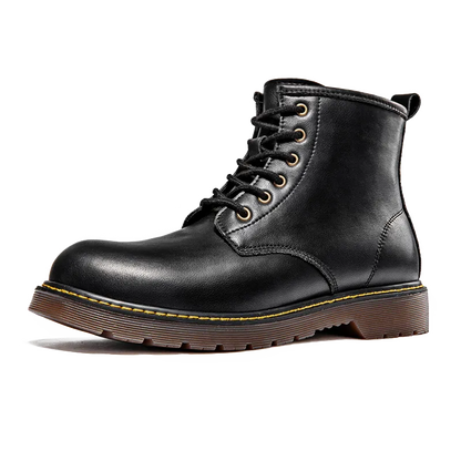 saferido Maden Vintage Men's Boots Genuine Leather Ankle Boots Autumn Winter Warm Fashion Shoes  British Style Brand Outdoor Safety Shoes