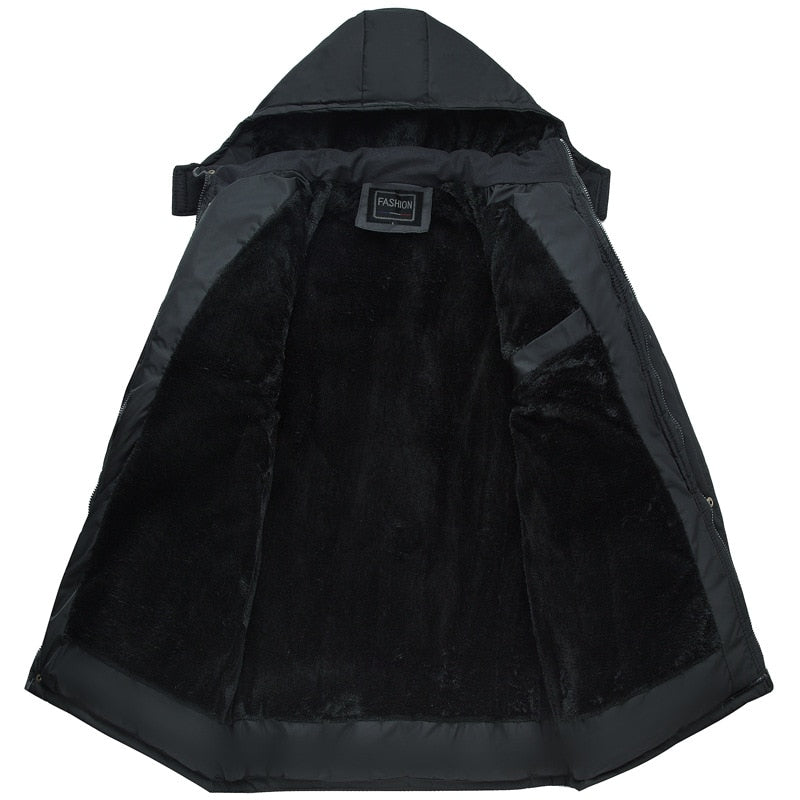 Winter Coat Men Fashion Mens Parkas Thicken Male Thick Warm Coat Parkas Hooded Winter Windproof Man Jacket for Men Clothes Parka