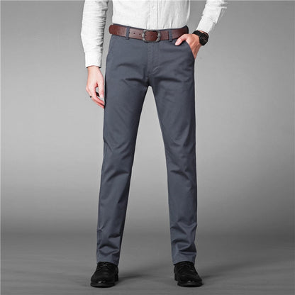 Luxury Straight Business Casual Men Pants High Quality Designer Spring Autumn Elegant Male Leisure Long Formal Trousers