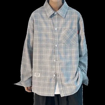 saferido Casual Plaid Shirt Men Slim Fit  Male Long Sleeve Shirts Men Fashion Plus Size M-3XL Spring New