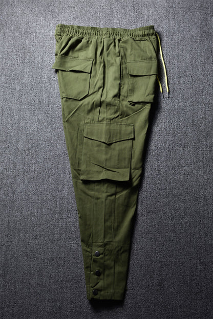 Men Street Apparel Cargo Brand Pants Hip Hop Sweatpants Fashion Pants Gyms Casual Jogging Pants Men's Fastener Pants