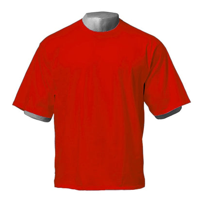 Mens Oversized Fit Short Sleeve T-shirt With Dropped Shoulder Loose Hip Hop Fitness T Shirt Summer Gym Bodybuilding Tops Tees