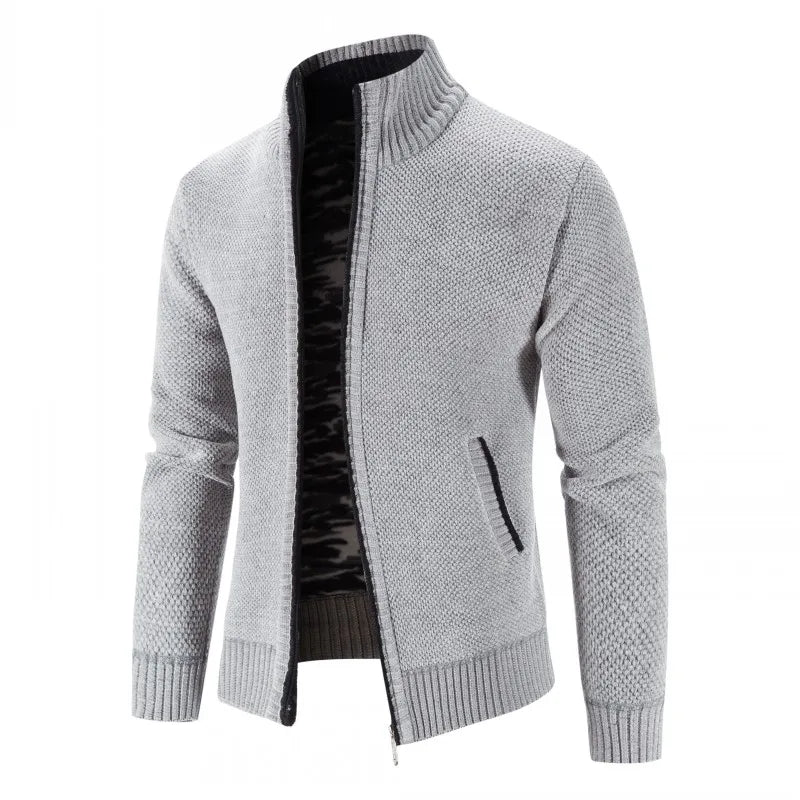 Autumn Winter Cardigan Jacket Men Men Warm Sweater Coat Men Knitted Sweater Solid Cardigan Jackets Man Casual Mens Clothing