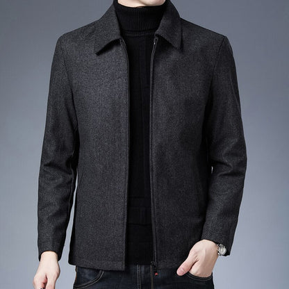 Mens Coat Stuff Jackets New Brand Casual Fashion Lapel Autumn Winter Men Clothing Fashion Solid High Quality Classic