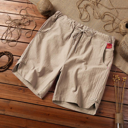 Summer Loose Shorts Men Hip Hop Casual Mens Shorts Cotton Linen Breathable Short Pant Plus Size Male Shorts