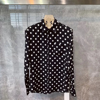 Men Spring High Quality Printed Leopard Shirts Men Fashion Casual Business Shirts Male Long Sleeve Slim Fit Blouses O203