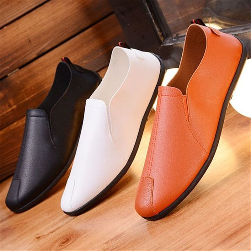 saferido Men Loafers Shoes Spring Fashion Boat Footwear Man Brand Leather Moccasins Men'S Shoes Men Comfy Drive Men's Casual Shoes