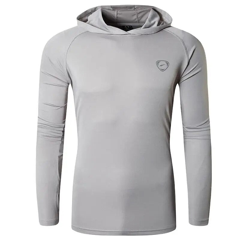 Jeansian Men's UPF 50+ UV Sun Protection Outdoor Long Sleeve Tee Shirt Tshirt T-Shirt Beach Summer LA245 White