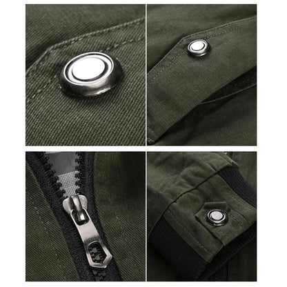 Autumn Mens Bomber Jackets Casual Male Army Military Jackets Mens Cotton Slim Outwear Windbreaker Baseball Coats Clothing