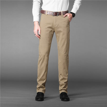 Luxury Straight Business Casual Men Pants High Quality Designer Spring Autumn Elegant Male Leisure Long Formal Trousers