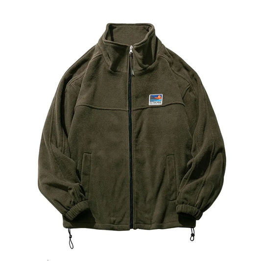 saferido New Winter Thick Oversize Coat Sweatshirt Zipper Men Clothing Harajuku Vintage Casual Jacket Male Couple Tops Streetwear M-4XL