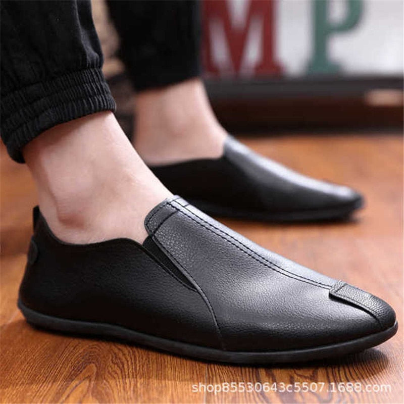 saferido Men Loafers Shoes Spring Fashion Boat Footwear Man Brand Leather Moccasins Men'S Shoes Men Comfy Drive Men's Casual Shoes