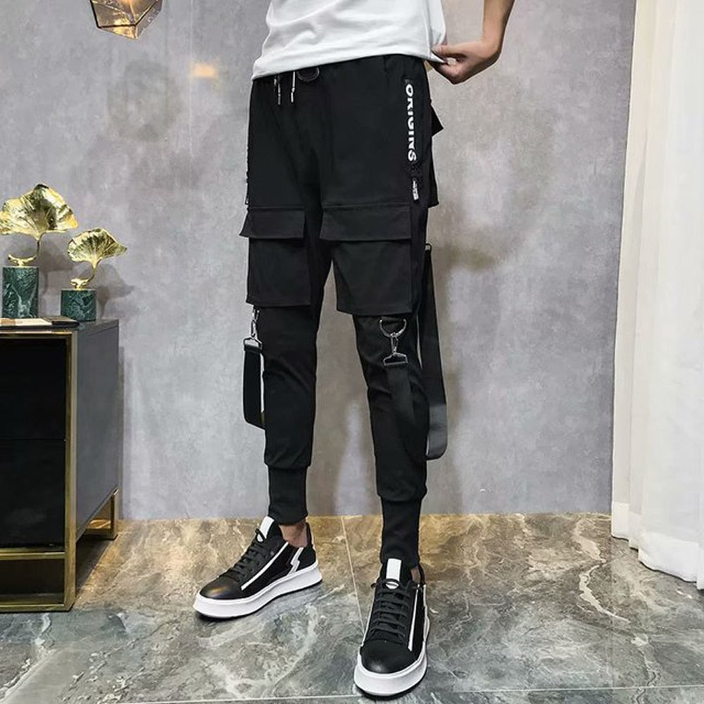 Streetwear Pockets Men's Jogger Pants Hip Hop Sweatpants Joggers Trousers Tactical Mens Pants Cargo Harem Pants Men Clothes