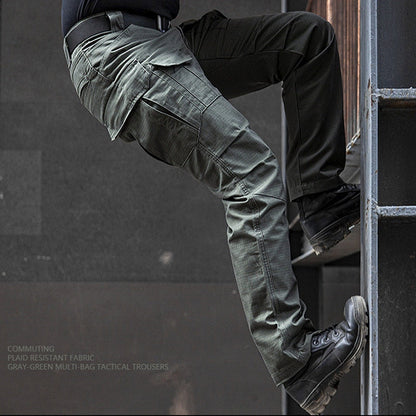 Men's Tactical Pants Autumn Camouflage Military Casual Combat Cargo Pants Water Repellent Ripstop Long Trousers Plus Size 3XL