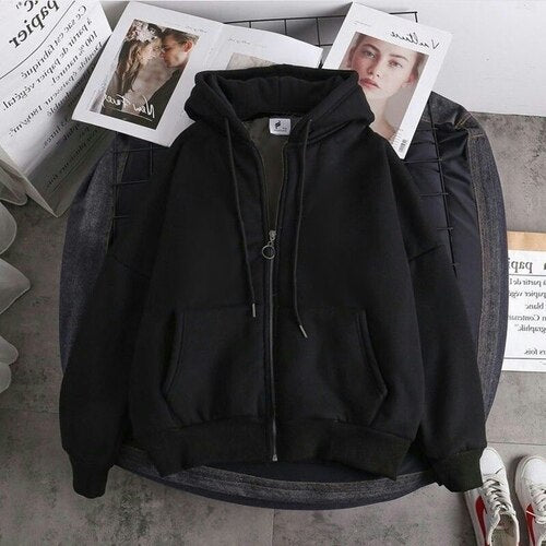 saferido       Zip Hoodie Sweatshirt with Zipper Sweatshirts for Boys Men's Cardigan Male Couple Clothes Korean Streetwear Hip Hop