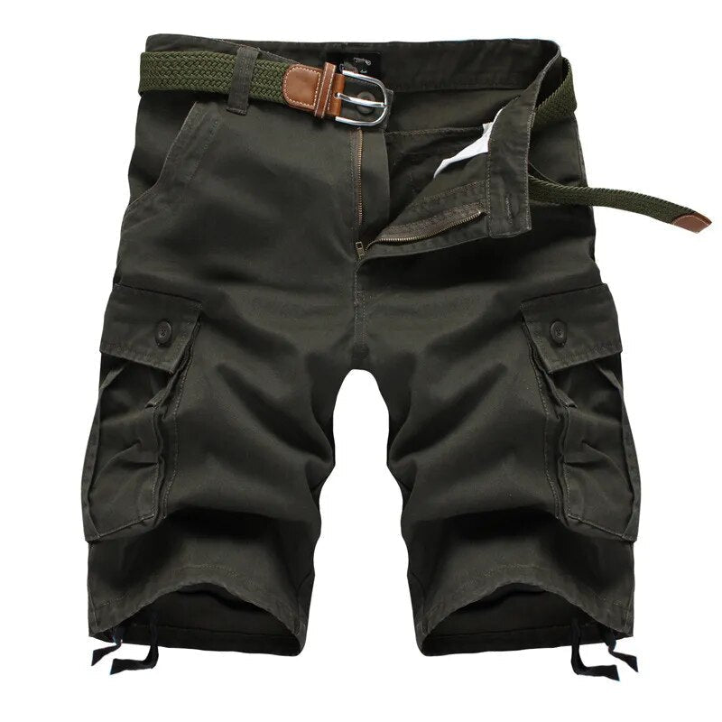 Men Shorts Fashion Plaid Beach Shorts Mens Casual Camo Camouflage Shorts Military Short Pants Male Bermuda Cargo Overalls