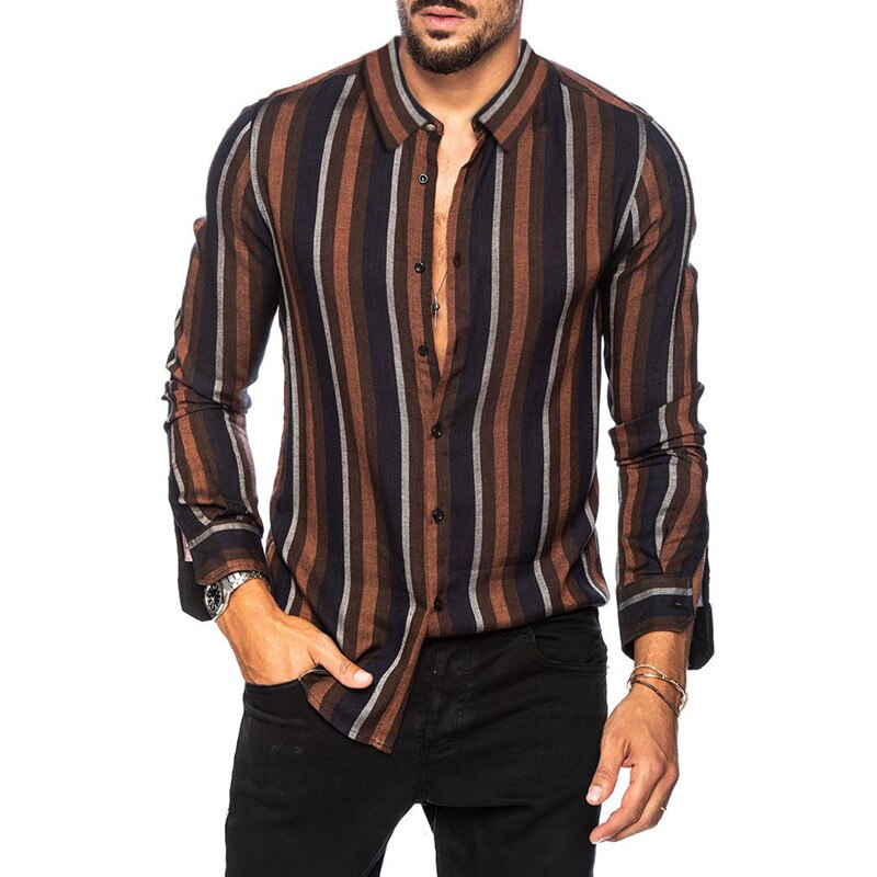 New Brand Plaid Shirt Casual Fashion Party Slim Fit Men Shirt Long Sleeve High Quality Men's Social Shirt Dress Shirts XXXL