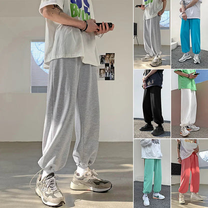 saferido Men Japanese Streetwear 6 Colors Solid Sweatpants Man Black Joggers Pants Male Korean Hip Hop Harajuku Track Pants