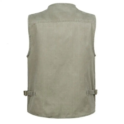 7Xl 6Xl New Male Casual Summer Big Size Cotton Sleeveless Vest with Many 16 Pockets Men Multi Pocket Photograph Waistcoat Sale