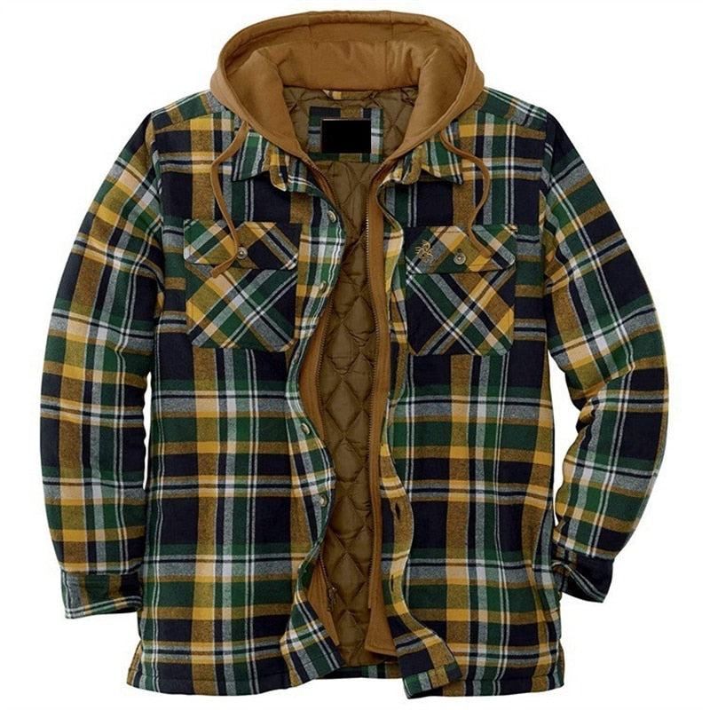 Brand Winter Mens Fashion Warm Long Sleeve Plaid Shirt Male Thick Fleece Lined Soft Business Casual Flannel Dress Shirts