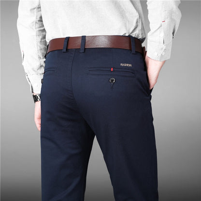 Luxury Straight Business Casual Men Pants High Quality Designer Spring Autumn Elegant Male Leisure Long Formal Trousers