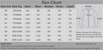 Classic Style Men's Solid Shirts Long Sleeve Men's Casual Shirts Comfortable Breathable Men's Office-wear Clothing