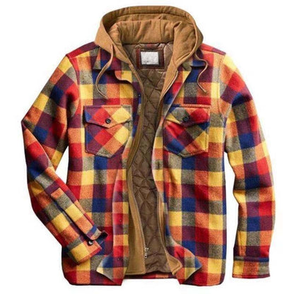 Brand Winter Mens Fashion Warm Long Sleeve Plaid Shirt Male Thick Fleece Lined Soft Business Casual Flannel Dress Shirts