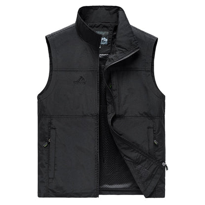 Men's Vests New Arrival Men Sleeveless Vest Summer Spring Autumn Casual Travels Vest Outdoors Multi-pockets Vest Waistcoat Male