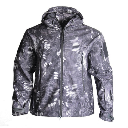 Hunting Jackets Soft Military Tactical Jacket Man Combat Waterproof Fleece Men Clothing Multicam Coat Windbreakers 5XL