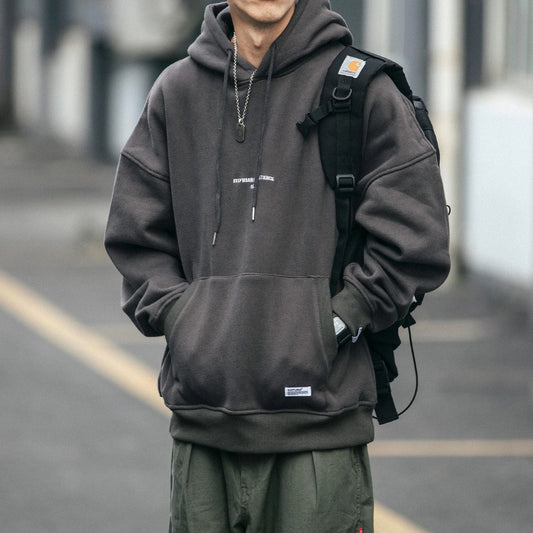 saferido High Quality Thin Fleece Hoodie Japanese Streetwear Hip Hop Sweatshirt Men Clothing Korean Couple Pullover Harajuku Coat