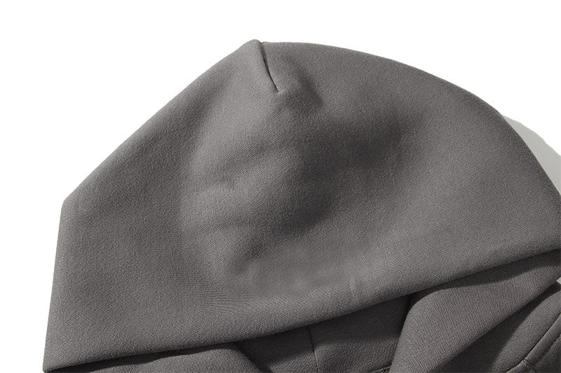 Brand Oversize Fleece Hoodies Sweatshirts Men Stereoscopic Letters Streetwear Hip Hop Casual Cotton Zipper Cardigan Couples Tops