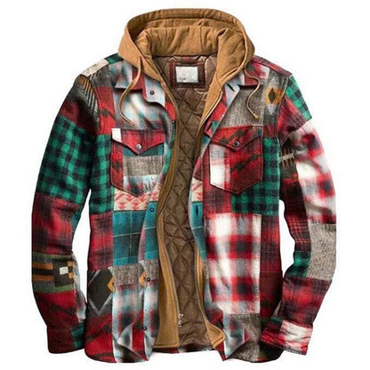 Brand Winter Mens Fashion Warm Long Sleeve Plaid Shirt Male Thick Fleece Lined Soft Business Casual Flannel Dress Shirts