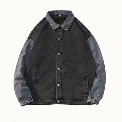 Spring Autumn Men Denim Jackets Korean style Male Coat Retro Streetwear Patchwork Casual Couple Jacket Ins Tide Jackets Denim
