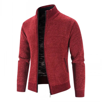 Autumn Winter Cardigan Jacket Men Men Warm Sweater Coat Men Knitted Sweater Solid Cardigan Jackets Man Casual Mens Clothing
