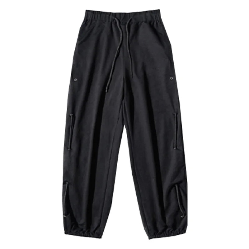 saferido Casual Ruffian handsome men's pants fashion pants spring and autumn straight tube loose work pants trend versatile Multi Pocket