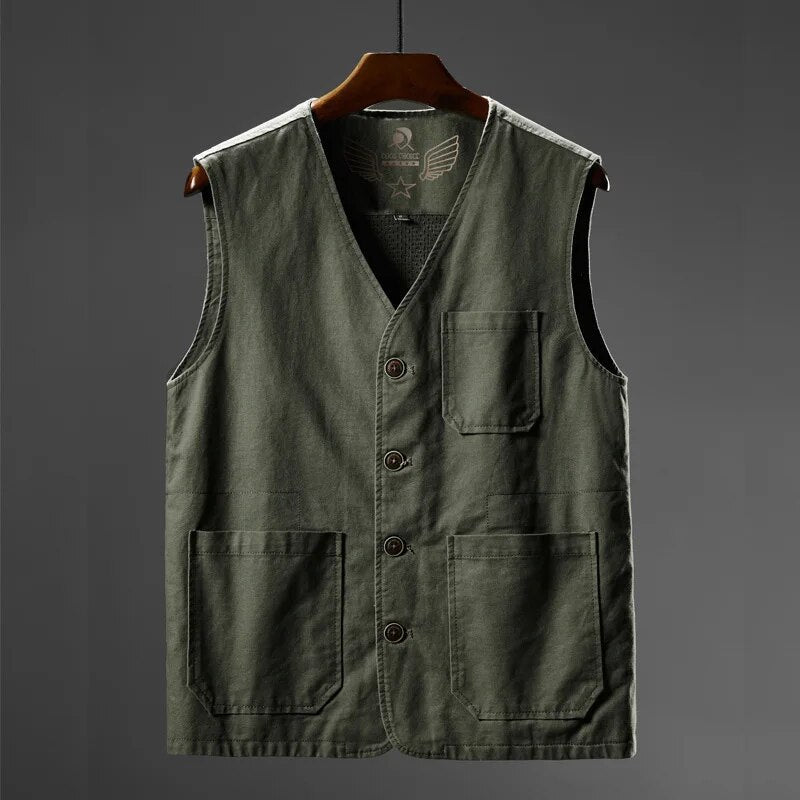 Summer Men's Vests Casual Man Cotton Breathable Mesh Vest Sleeveless Jackets Man Outwdoor Fishing Waistcoats Clothing 8XL