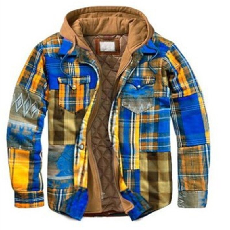 Brand Winter Mens Fashion Warm Long Sleeve Plaid Shirt Male Thick Fleece Lined Soft Business Casual Flannel Dress Shirts