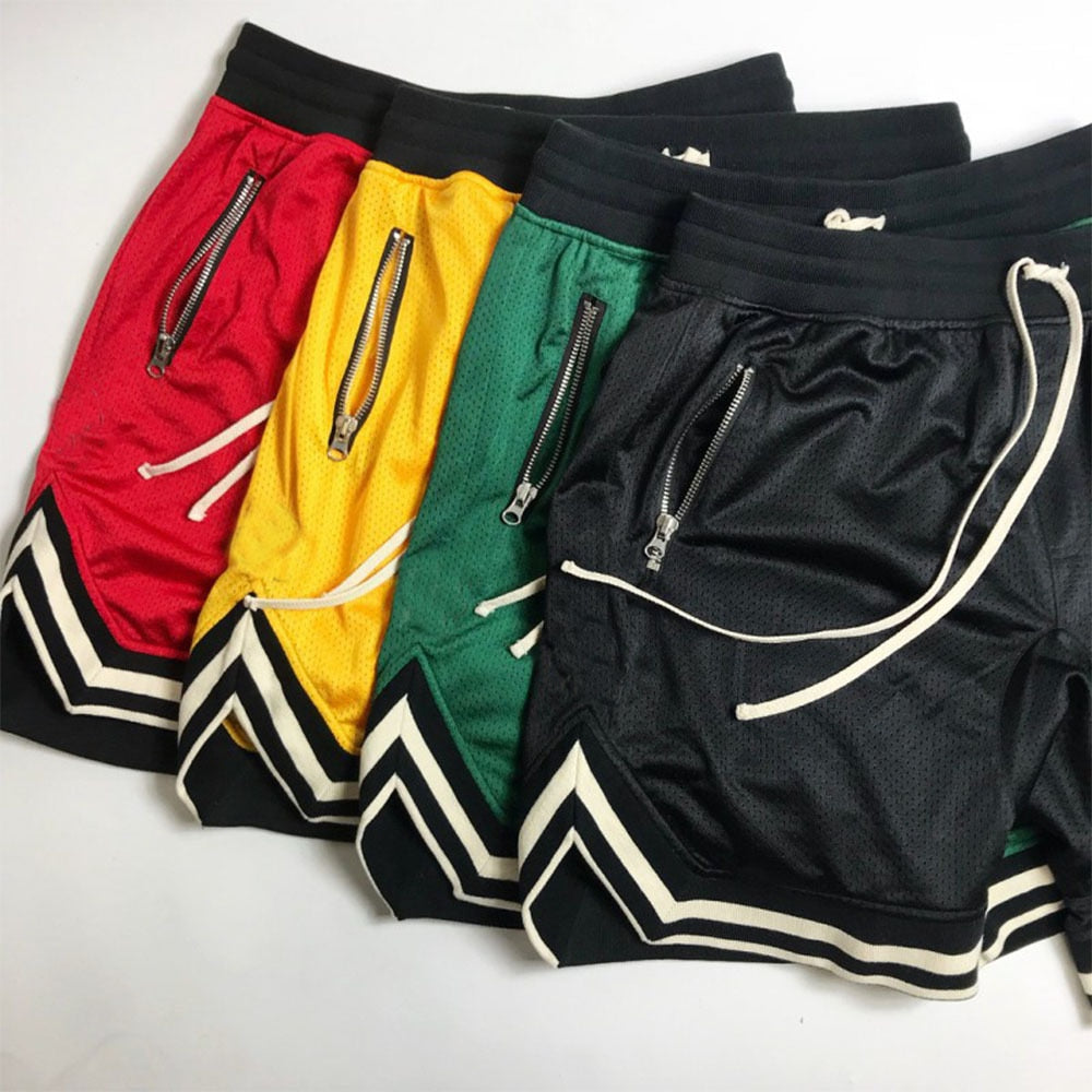 Men's Casual Shorts Hip Hop Streetwear Male Gyms Fitness Short Pants Joggers Sportswear Bottoms Bodybuilding Men Shorts Homme