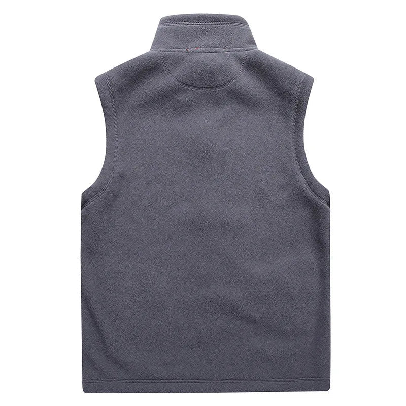 Winter Men's Fleece Vests Male Thick Warm Waistcoats Casual Outwear Thermal Soft Vests Man Windbreaker Sleeveless Jackets