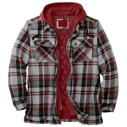 Brand Winter Mens Fashion Warm Long Sleeve Plaid Shirt Male Thick Fleece Lined Soft Business Casual Flannel Dress Shirts