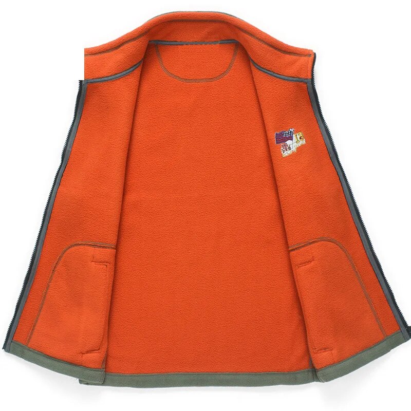 Winter Men's Fleece Vests Male Thick Warm Waistcoats Casual Outwear Thermal Soft Vests Man Windbreaker Sleeveless Jackets