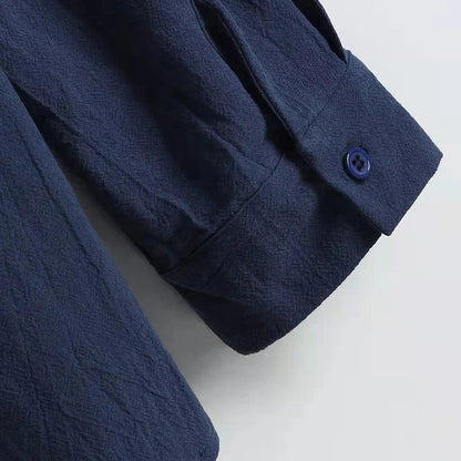 Spring Autumn Solid Men Shirt Long Sleeve Button Hawaiian Cotton Linen Shirt For Men Blouse Camisa Masculina Streetwear