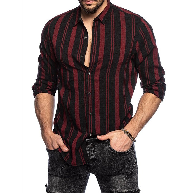 New Brand Plaid Shirt Casual Fashion Party Slim Fit Men Shirt Long Sleeve High Quality Men's Social Shirt Dress Shirts XXXL