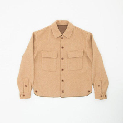 saferido      Autumn Vintage Buttoned Turn-down Collar Jackets For Men Casual Long Sleeve Solid Color Outerwear Fashion Mens Loose Coats