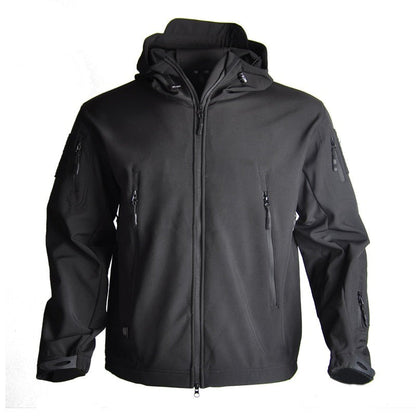 Hunting Jackets Soft Military Tactical Jacket Man Combat Waterproof Fleece Men Clothing Multicam Coat Windbreakers 5XL